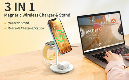 Pulse 3 In 1 Magsafe Charger